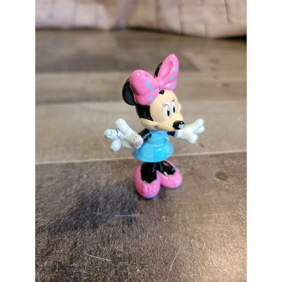 Minnie Mouse blue pink Disney toy figure AS IS - Picture 2 of 7